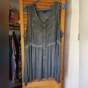 Torrid NWT Babydoll Stretch Challis Button-Front Tank